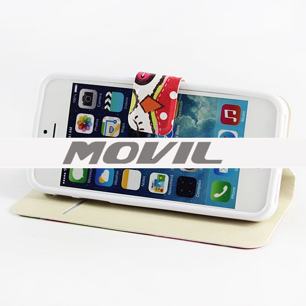 NP-2213 Tapa de cuero funda para Apple iPhone 5-6